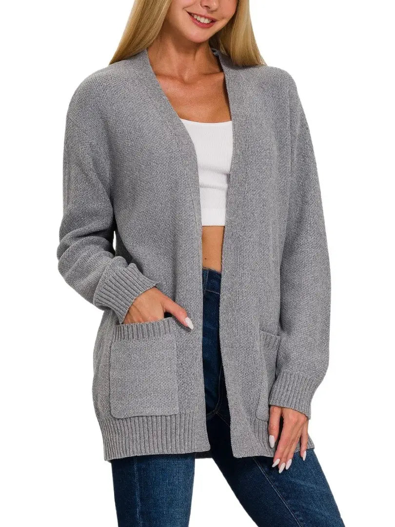 Sweater Cardigan - Hey Heifer Boutique