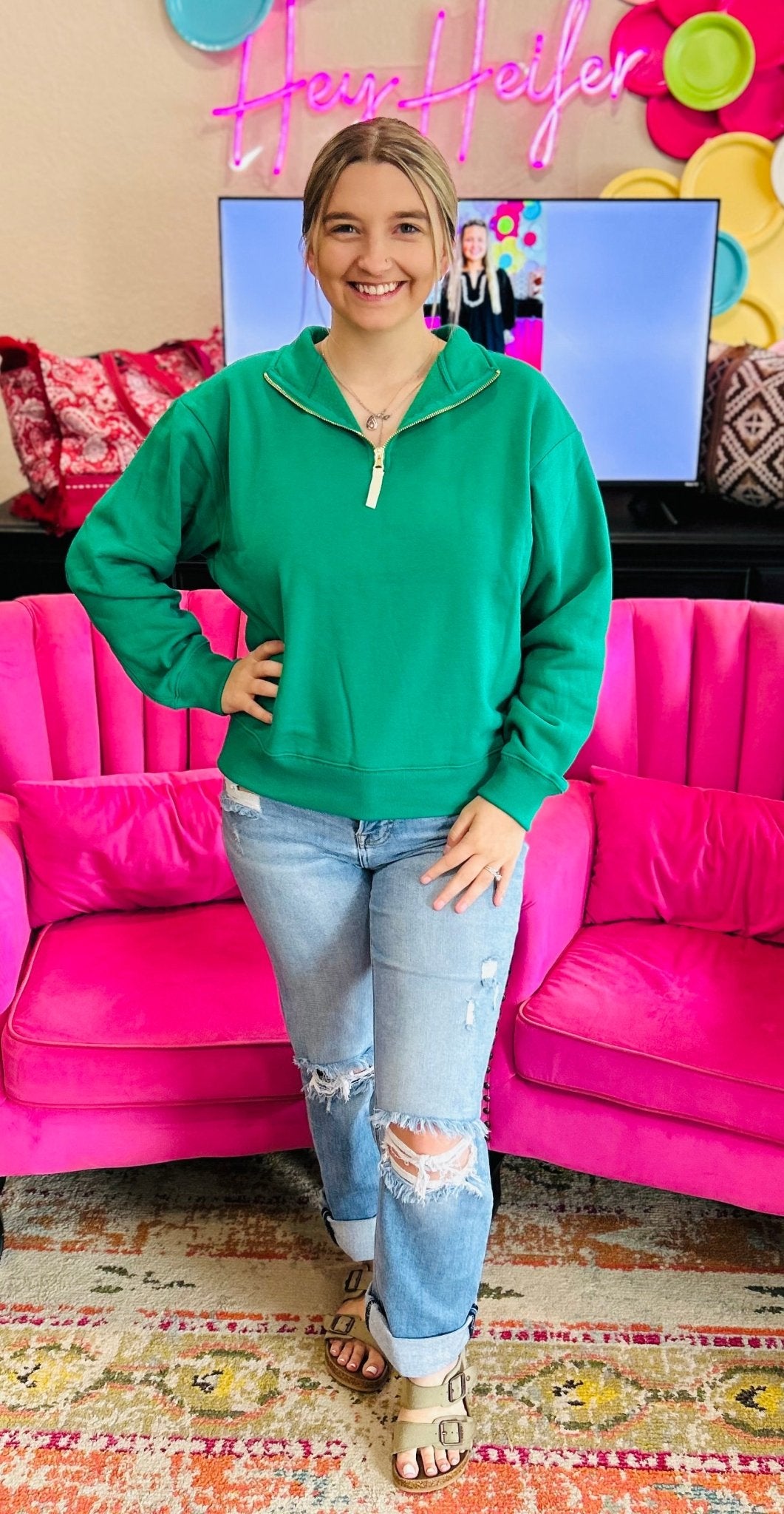 The Hannah Pullover - Hey Heifer Boutique