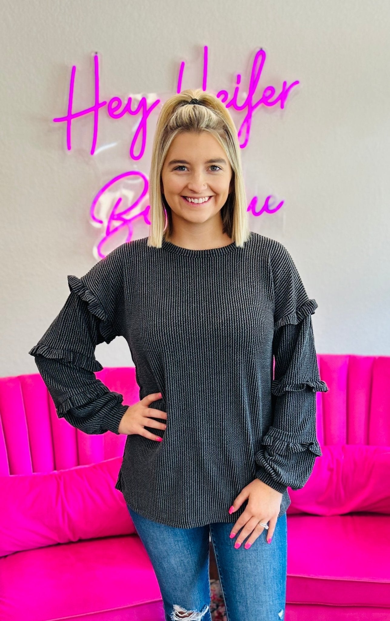 The Lanie Top - Hey Heifer Boutique