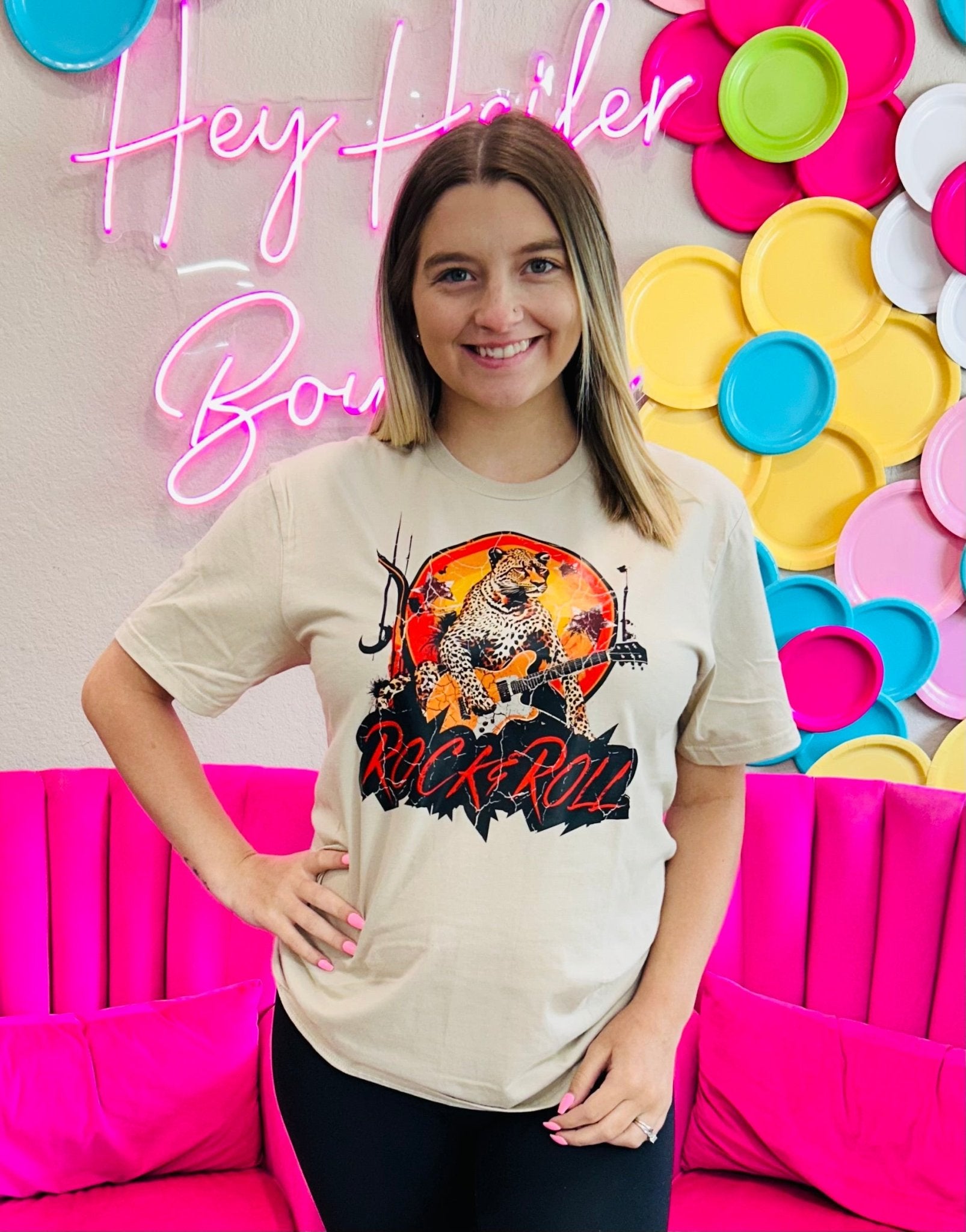 Tiger Rock N Roll Tee - Hey Heifer Boutique