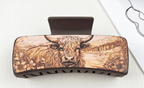 Western Cowboy Style Cow Head Hair Clip - Hey Heifer Boutique