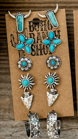Western Stud Earring Set - Hey Heifer Boutique