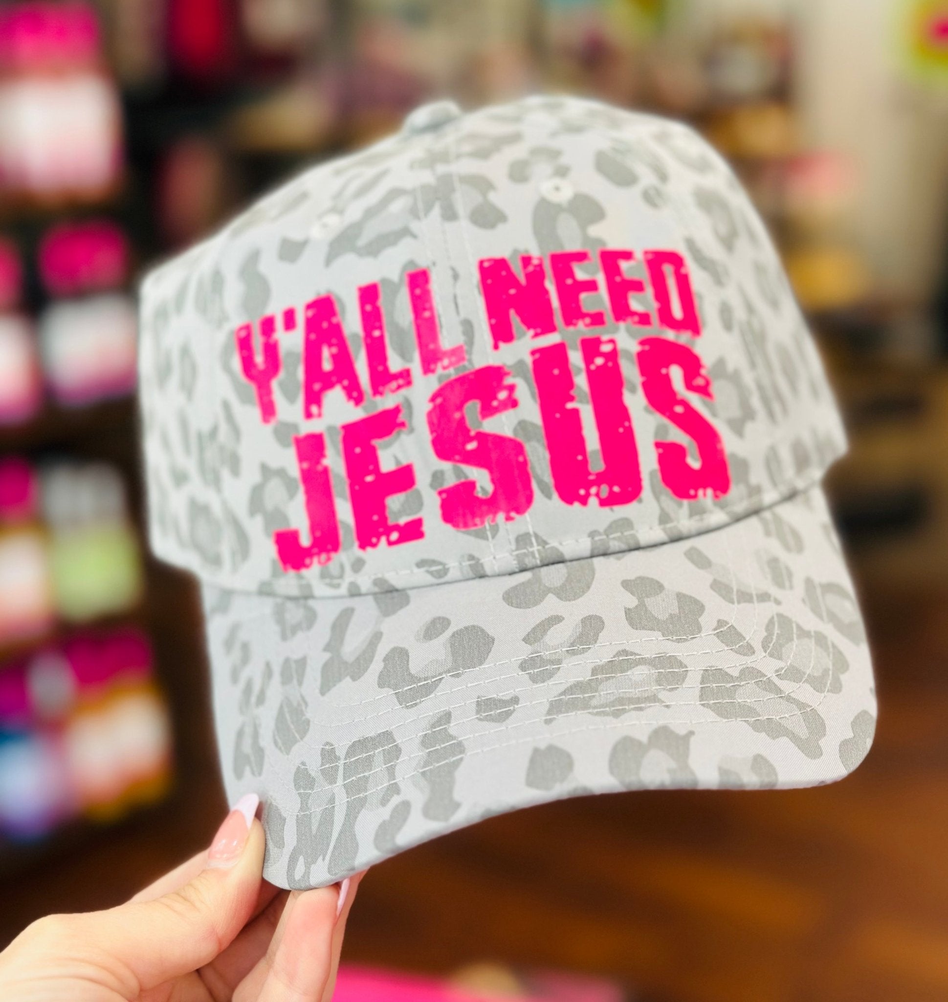 Y'all Need Jesus Ball Cap - Hey Heifer Boutique