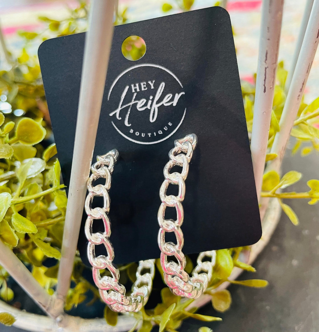 1.5" Chain Earrings - Hey Heifer Boutique