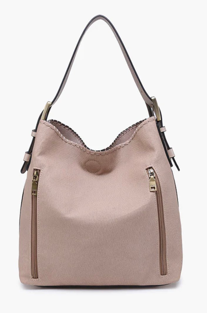 Alexa 2 in 1 Hobo Bag w/ Dual Zip Compartments - Hey Heifer Boutique