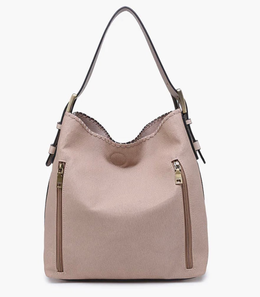 Alexa 2 in 1 Hobo Bag w/ Dual Zip Compartments - Hey Heifer Boutique