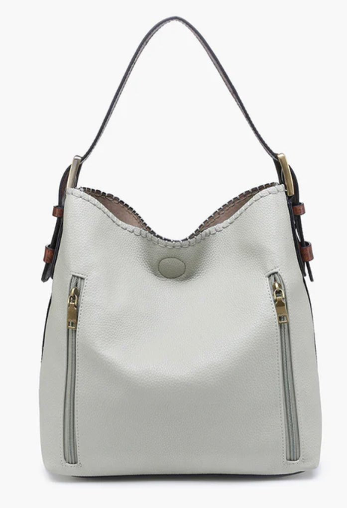 Alexa 2 in 1 Hobo Bag w/ Dual Zip Compartments - Hey Heifer Boutique