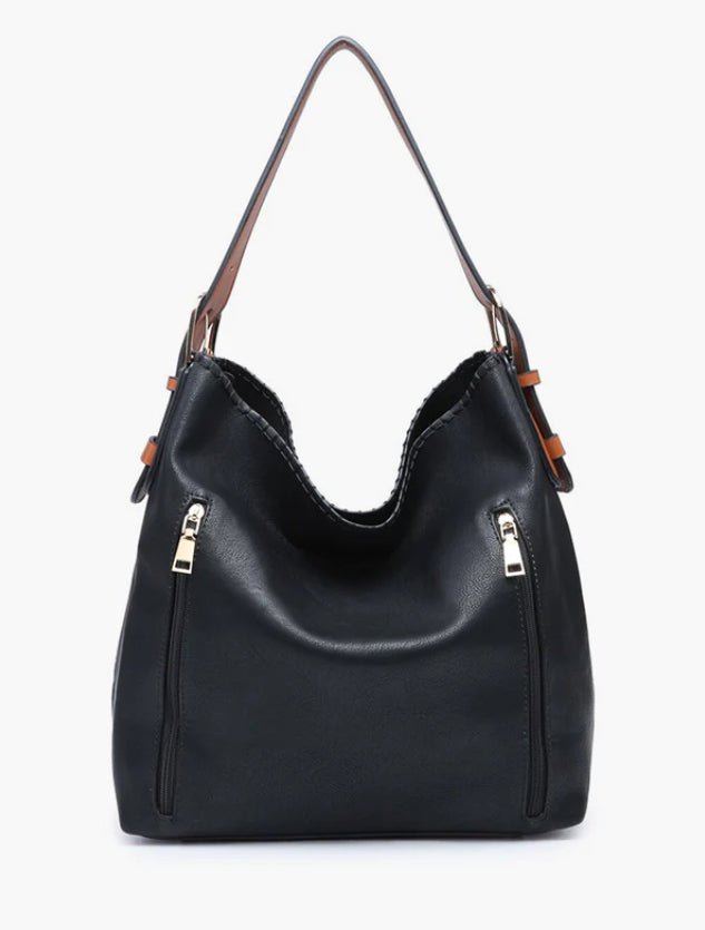 Alexa 2 in 1 Hobo Bag w/ Dual Zip Compartments - Hey Heifer Boutique