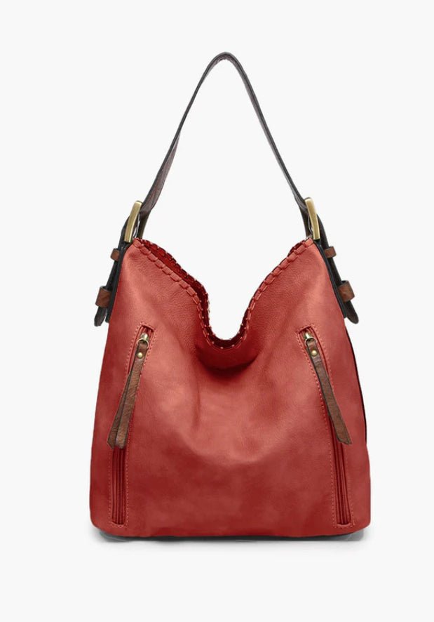 Alexa 2 in 1 Hobo Bag w/ Dual Zip Compartments - Hey Heifer Boutique