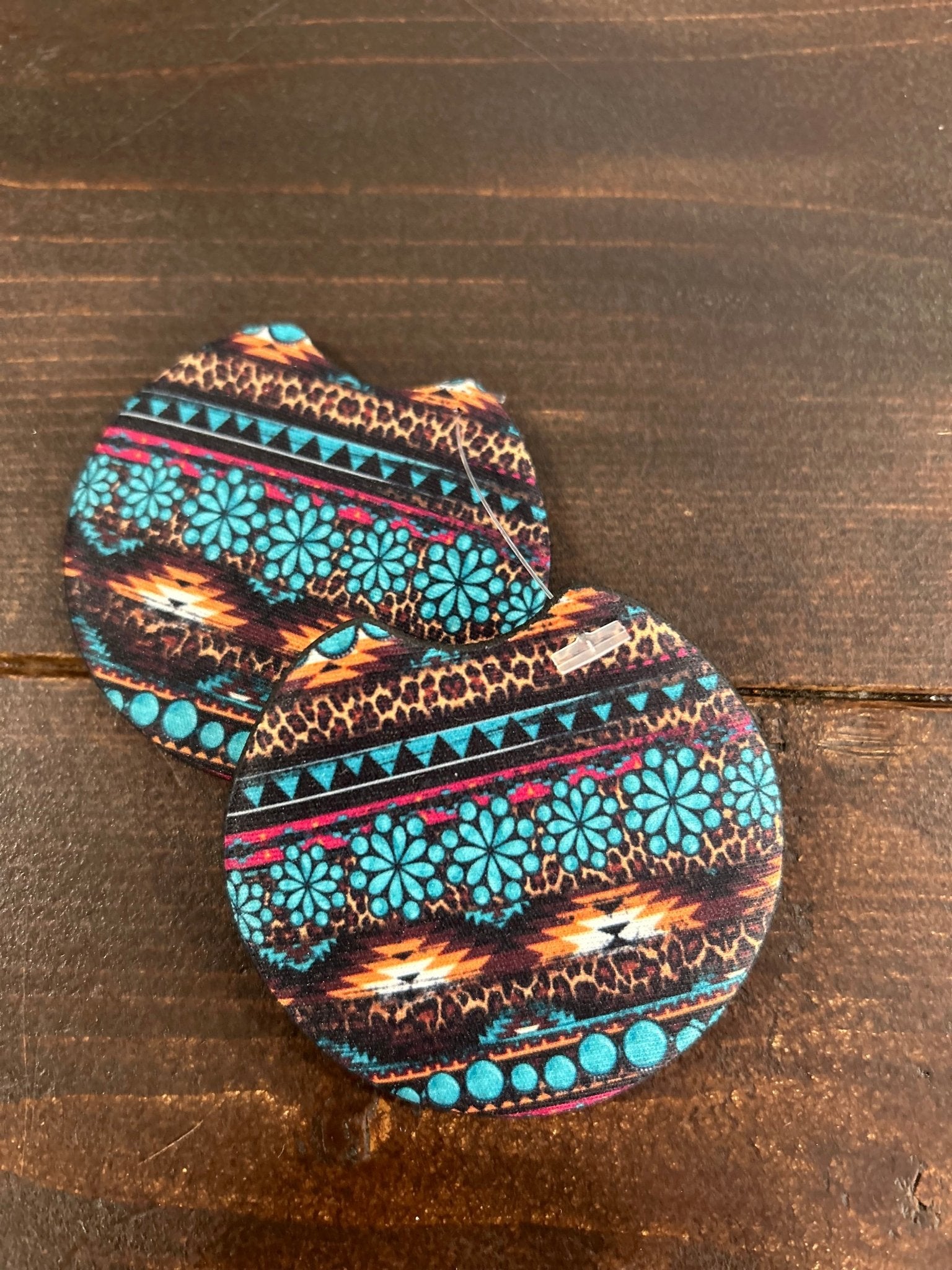 Aztec Car Coaster Set (2) - Hey Heifer Boutique