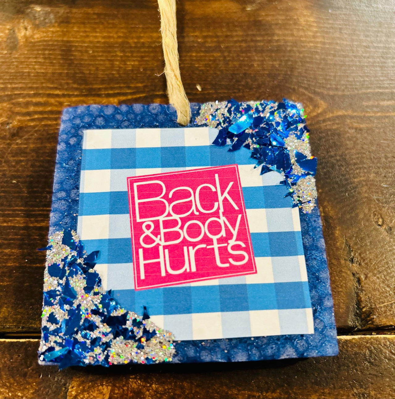 Back And Body Hurts Car Freshie (Black Ice) - Hey Heifer Boutique