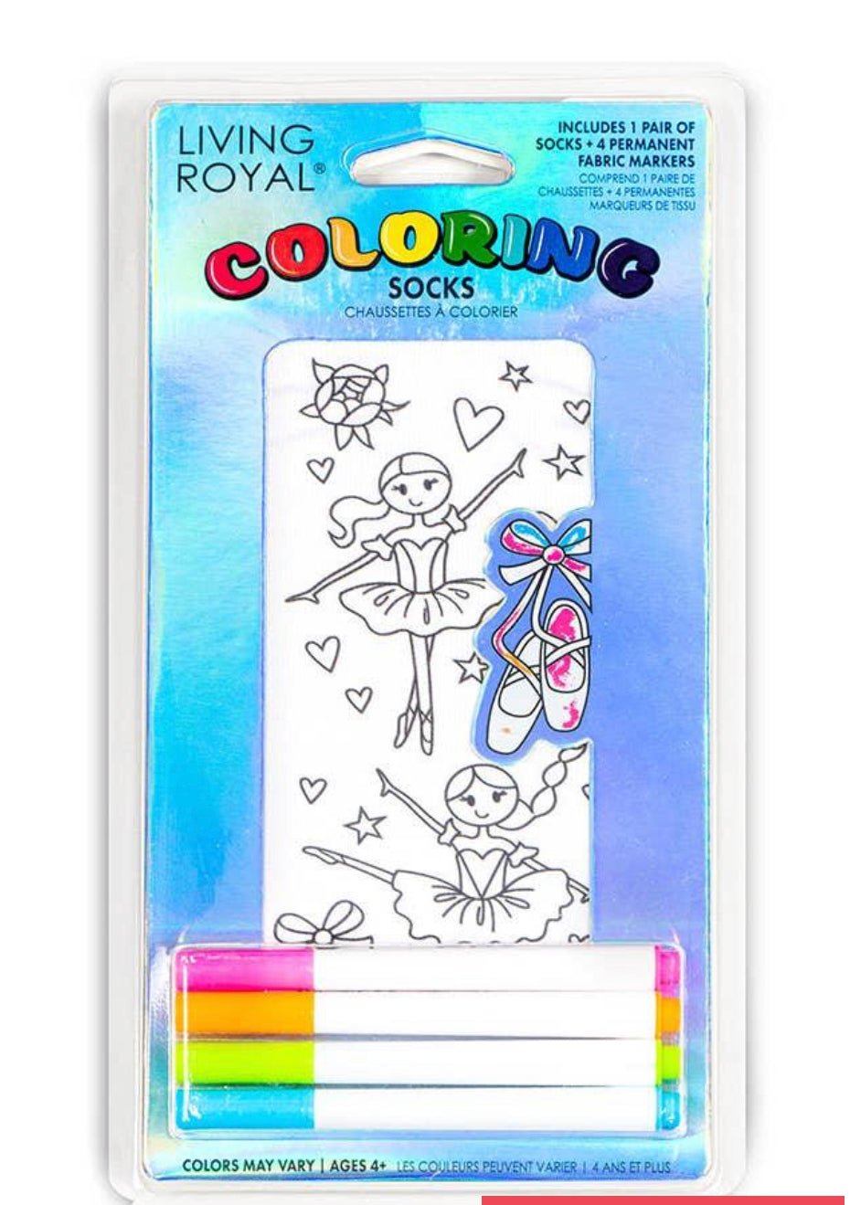 Ballerina Coloring Socks - Hey Heifer Boutique