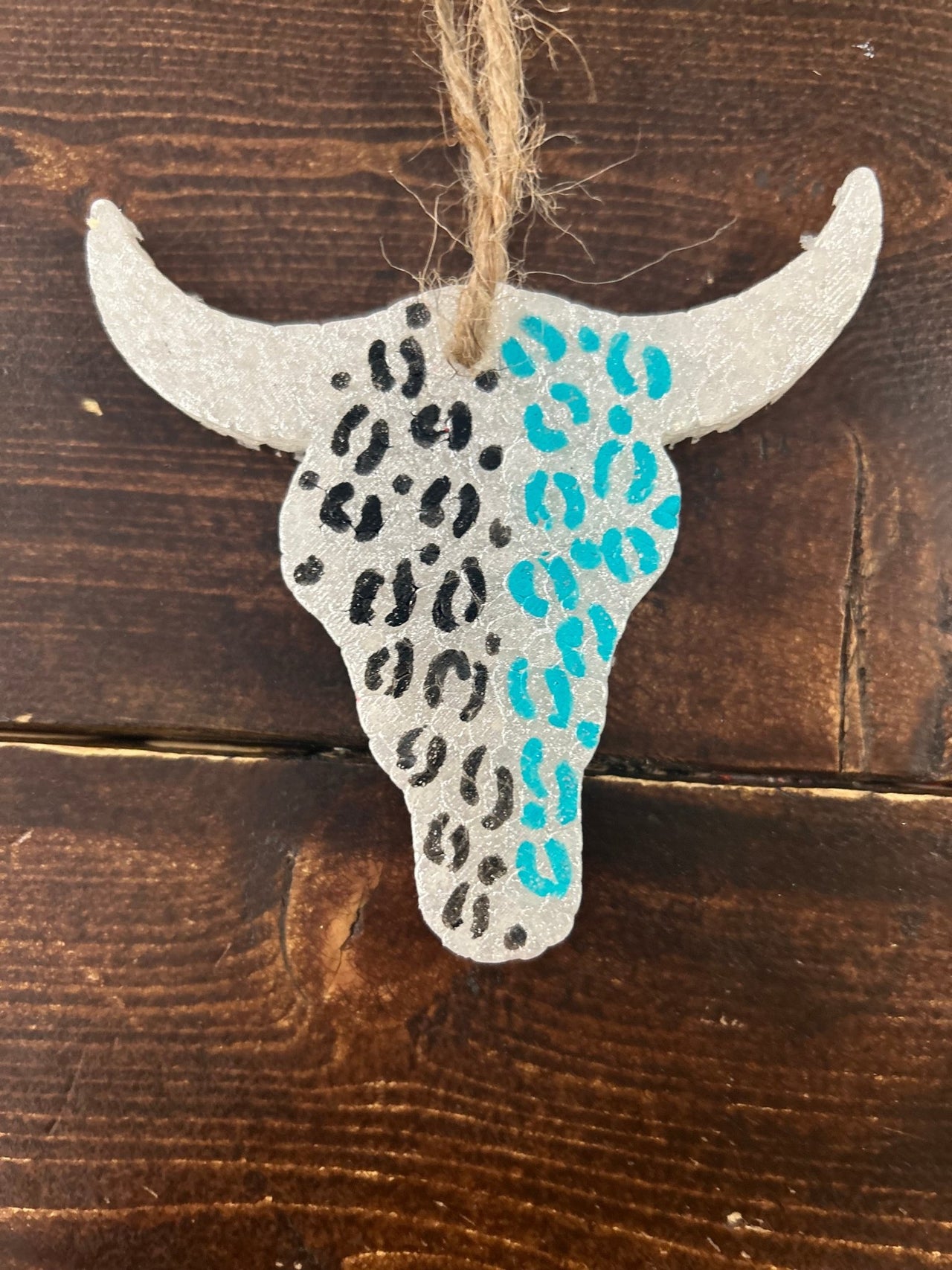 Black & Blue Longhorn Car Freshie (Caramel Latte) - Hey Heifer Boutique