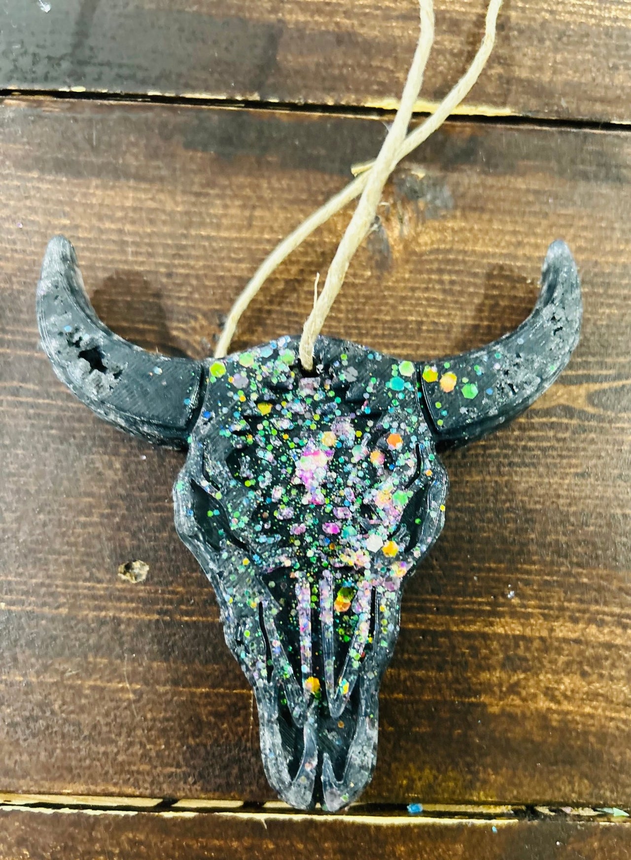 Black Bull Skull Car Freshie (Warm Vanilla Sugar) - Hey Heifer Boutique