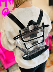 Black Clear Backpack - Hey Heifer Boutique