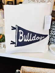 Bulldogs Pennant Tote - Hey Heifer Boutique