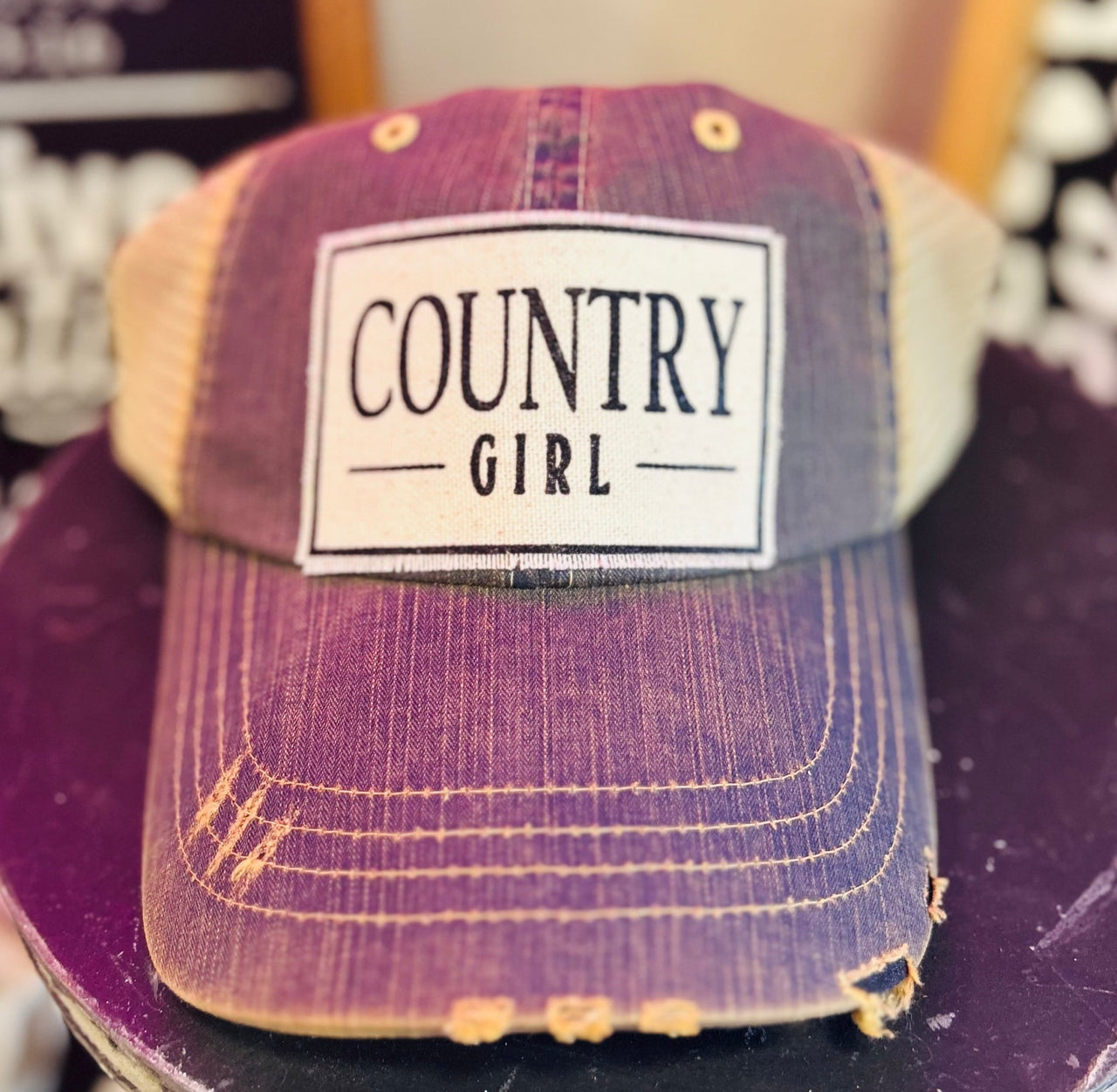Country Girl Ball Cap - Hey Heifer Boutique