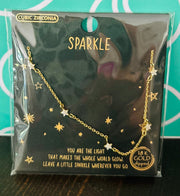 Gold Dipped Star Station Chain Necklace - Hey Heifer Boutique