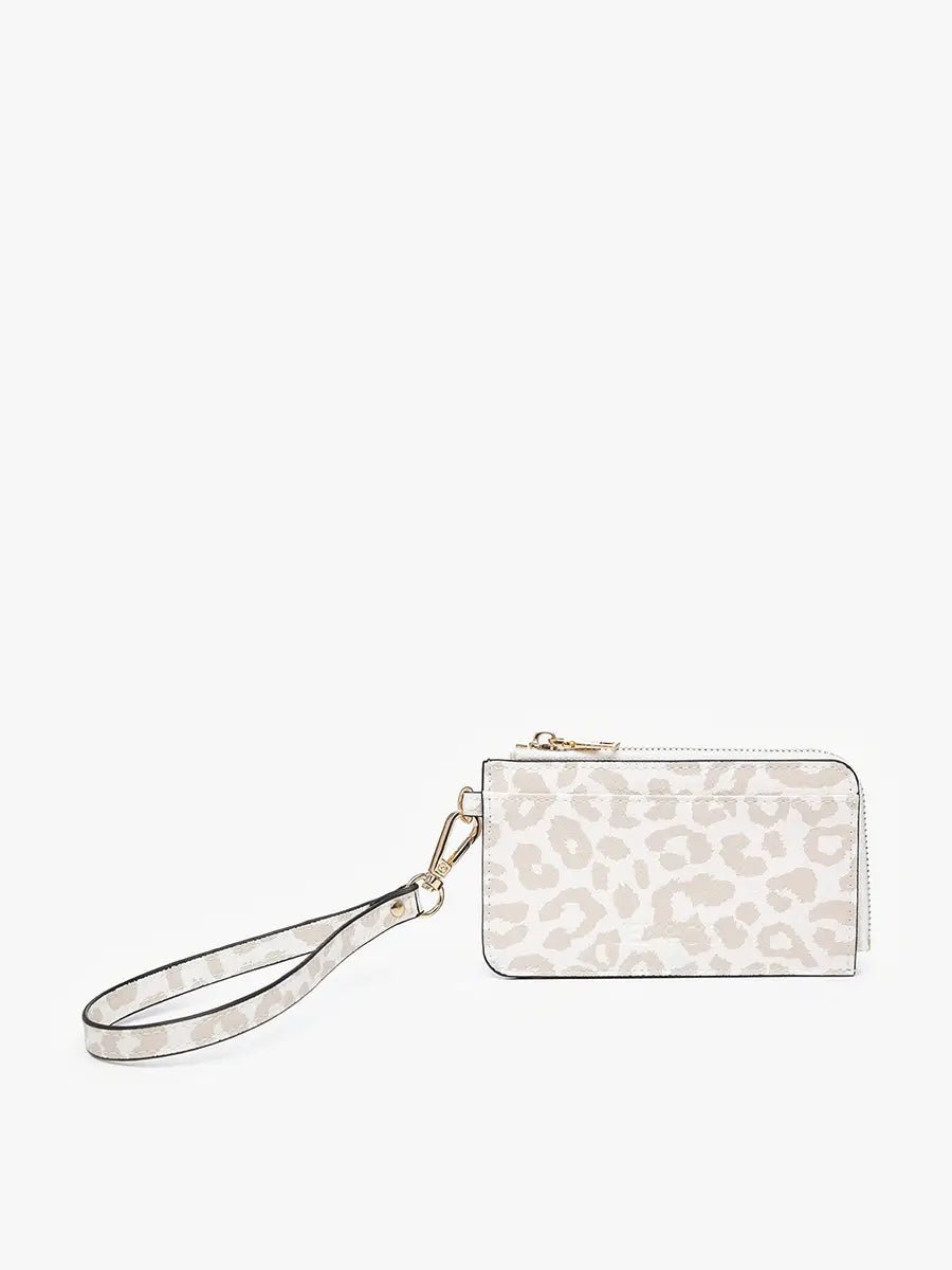 Grey Leopard Keychain Wallet - Hey Heifer Boutique