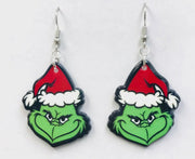 Grinch Earrings - Hey Heifer Boutique