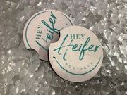 Hey Heifer Boutique Car Coaster - Hey Heifer Boutique