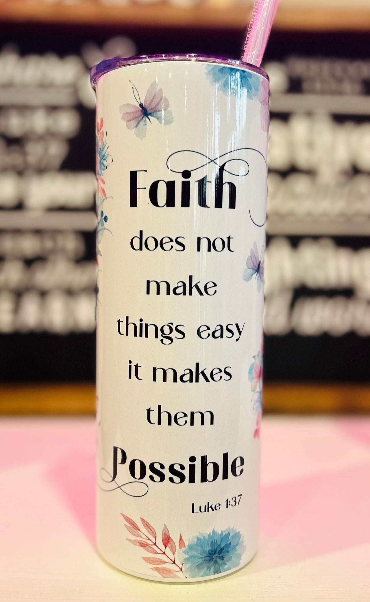 Faith 20oz Skinny Tumbler