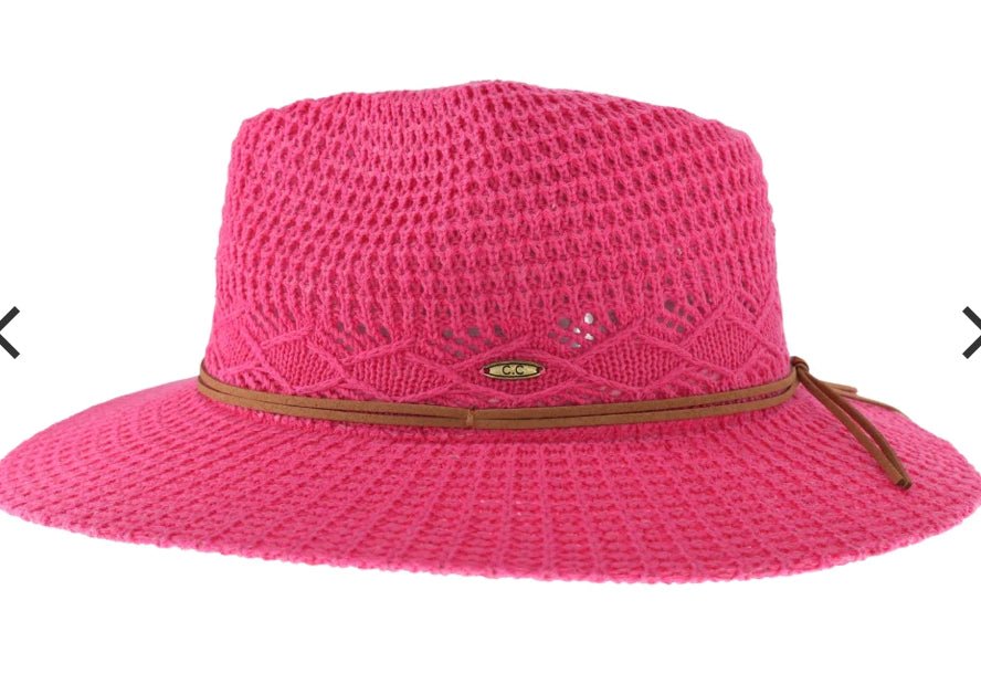 Knit Panama Hat - Hey Heifer Boutique