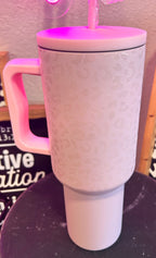 Leopard Spill Proof 40oz Tumbler - Hey Heifer Boutique
