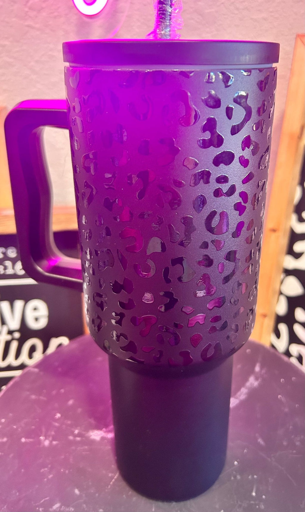 Leopard Spill Proof 40oz Tumbler - Hey Heifer Boutique