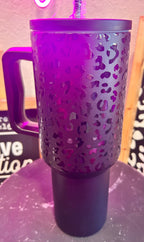Leopard Spill Proof 40oz Tumbler - Hey Heifer Boutique