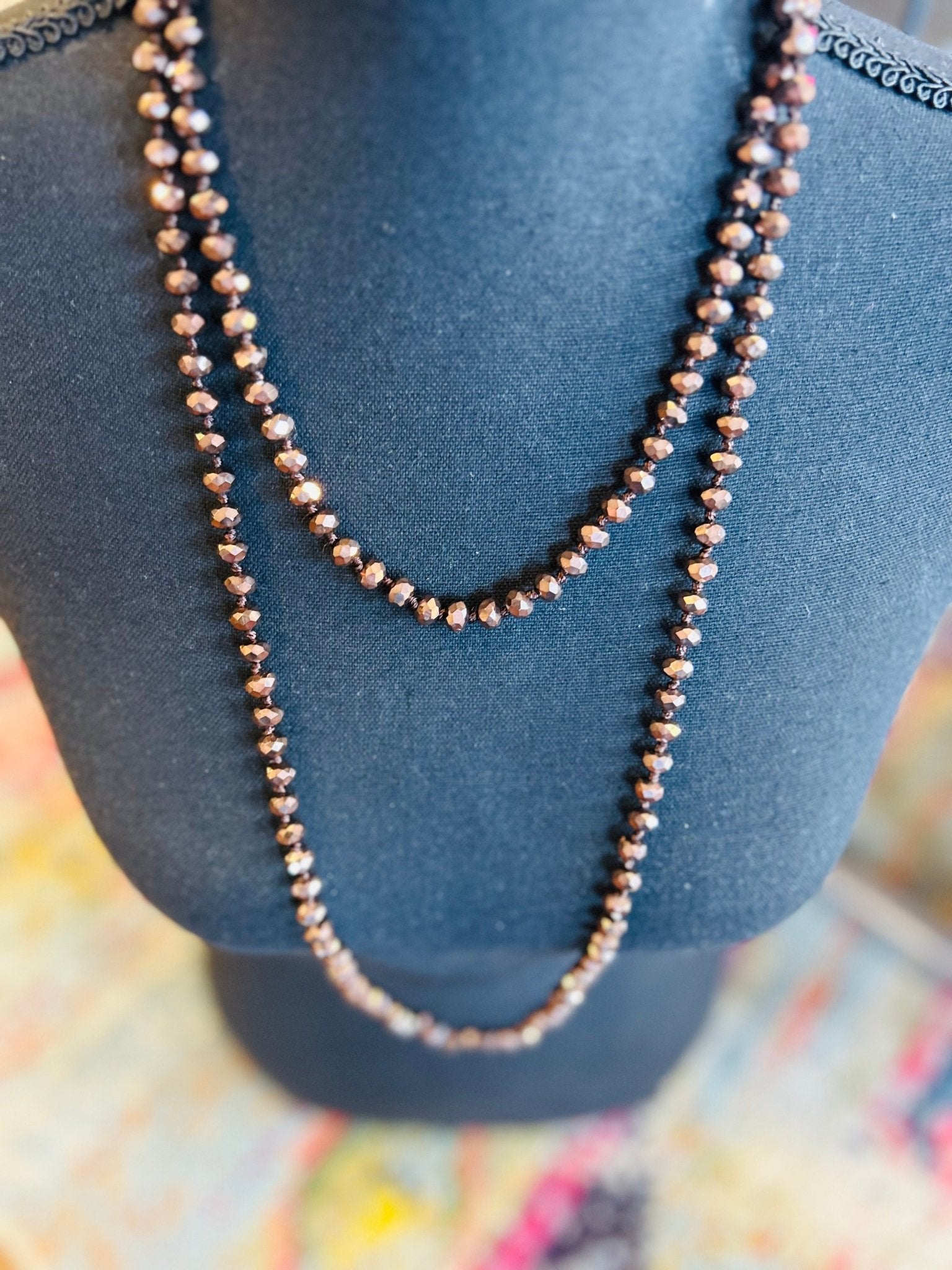 Long Beaded Necklace - Hey Heifer Boutique