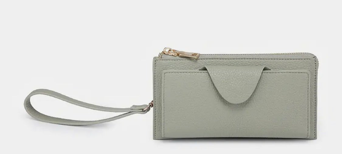 Lt. Sage Kyla RFID Wallet/Snap Closure - Hey Heifer Boutique