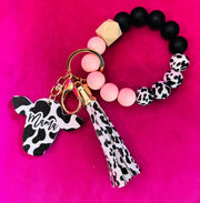 MAMA Cow Wristlet Keychain - Hey Heifer Boutique