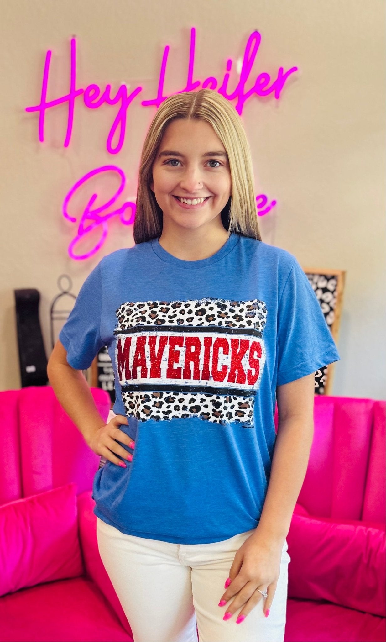 Mavericks Spirit Tee - Hey Heifer Boutique