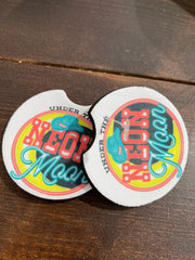 Neon Moon Car Coaster Set (2) - Hey Heifer Boutique