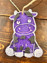 Purple Cute Cow Car Freshie (Butt naked) - Hey Heifer Boutique