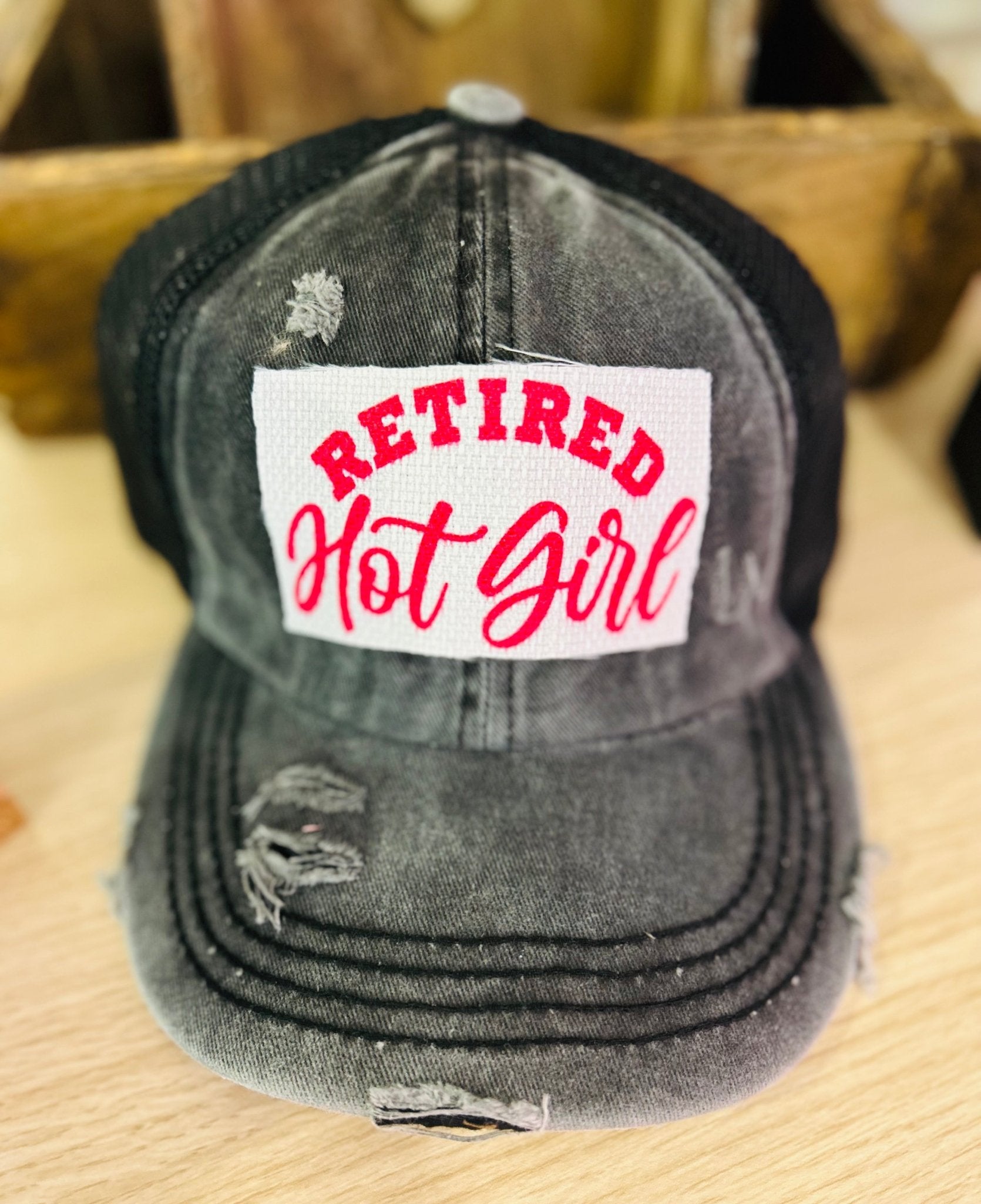 Retired Hot Girl Ball Cap - Hey Heifer Boutique