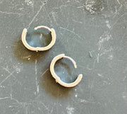 Small Sparkly Heart Hoops - Hey Heifer Boutique