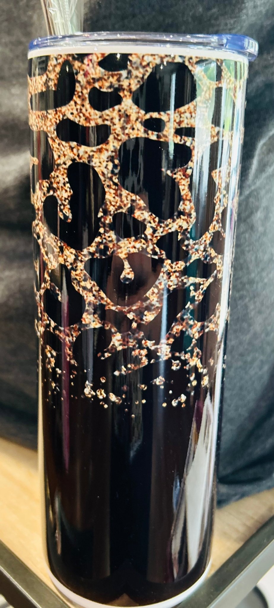 Sparkly Leopard 20oz Tumbler - Hey Heifer Boutique