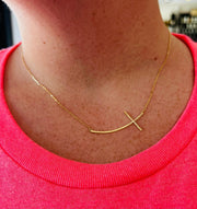 The Cross Necklace - Hey Heifer Boutique