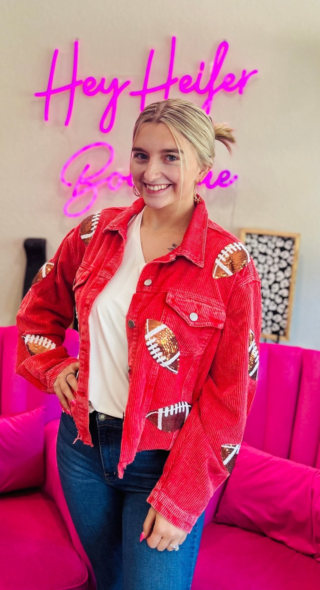 The Game Day Shacket - Hey Heifer Boutique