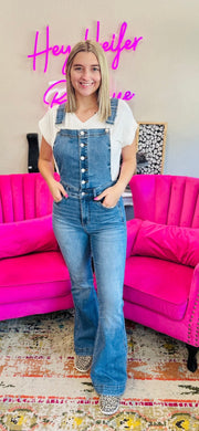 The Judy Flare Overalls - Hey Heifer Boutique