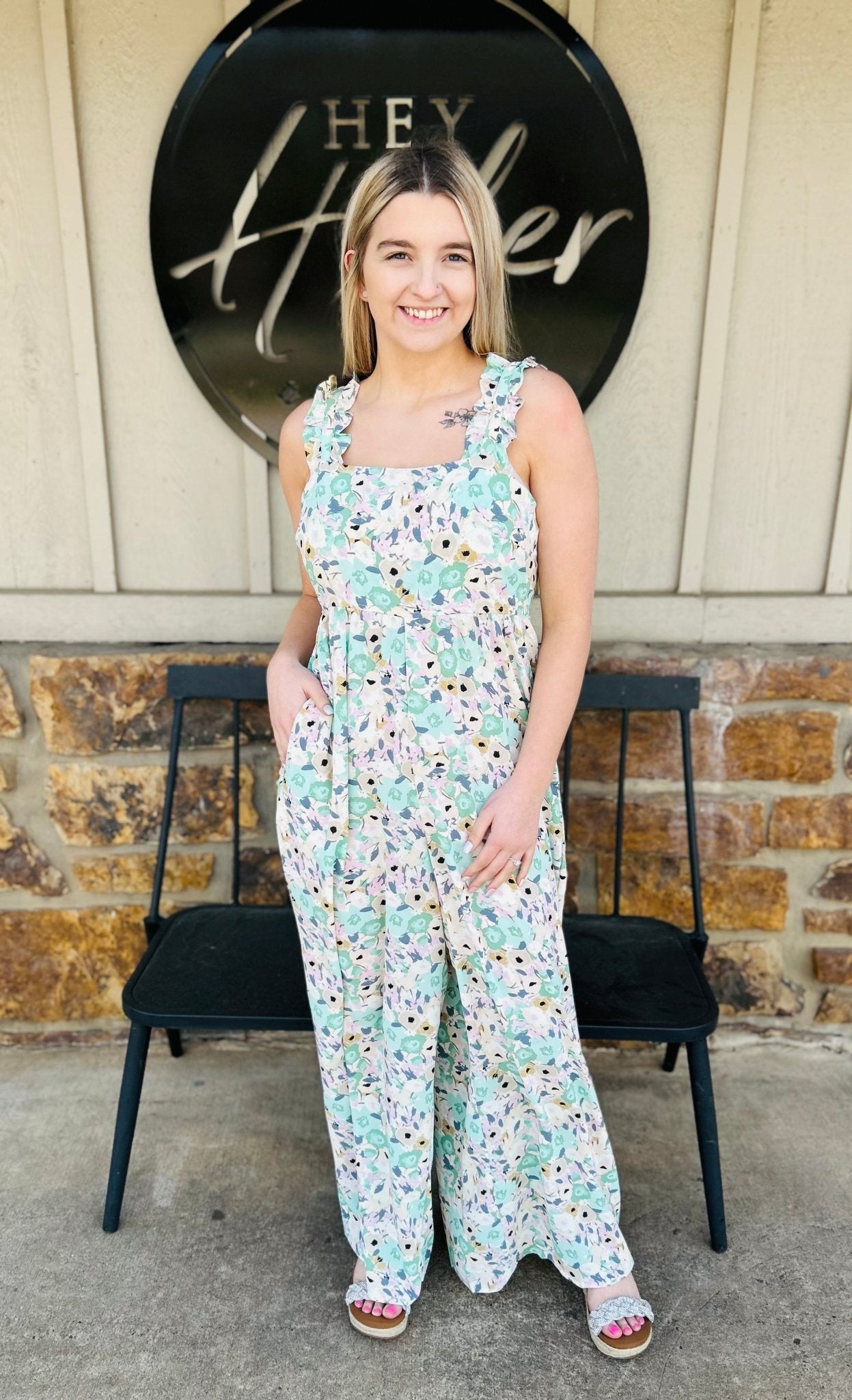 The Lacey Jumpsuit - Hey Heifer Boutique