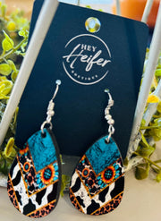 Turquoise Drop Earrings - Hey Heifer Boutique