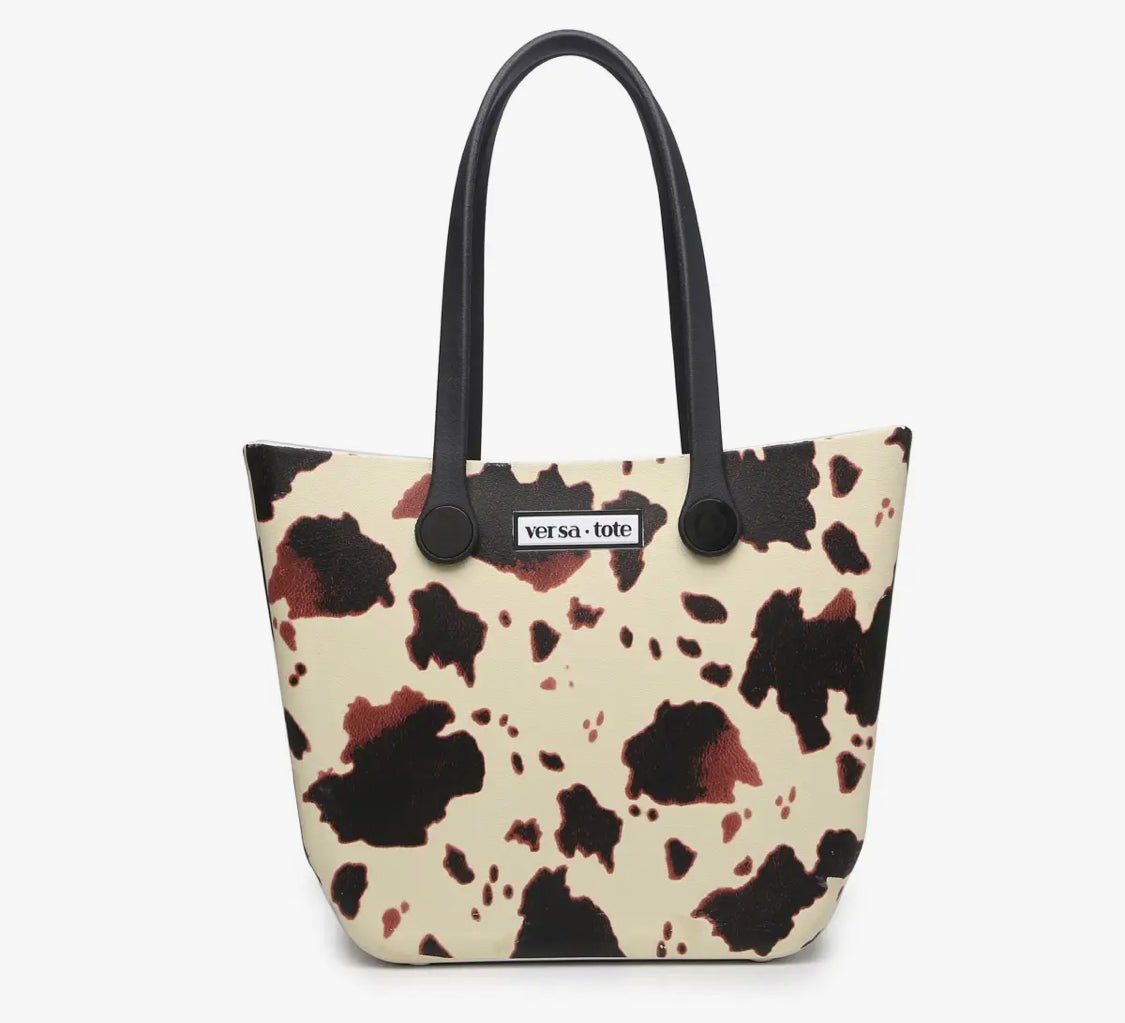 Vira Printed Versa Tote w/Interchangeable Straps - Hey Heifer Boutique