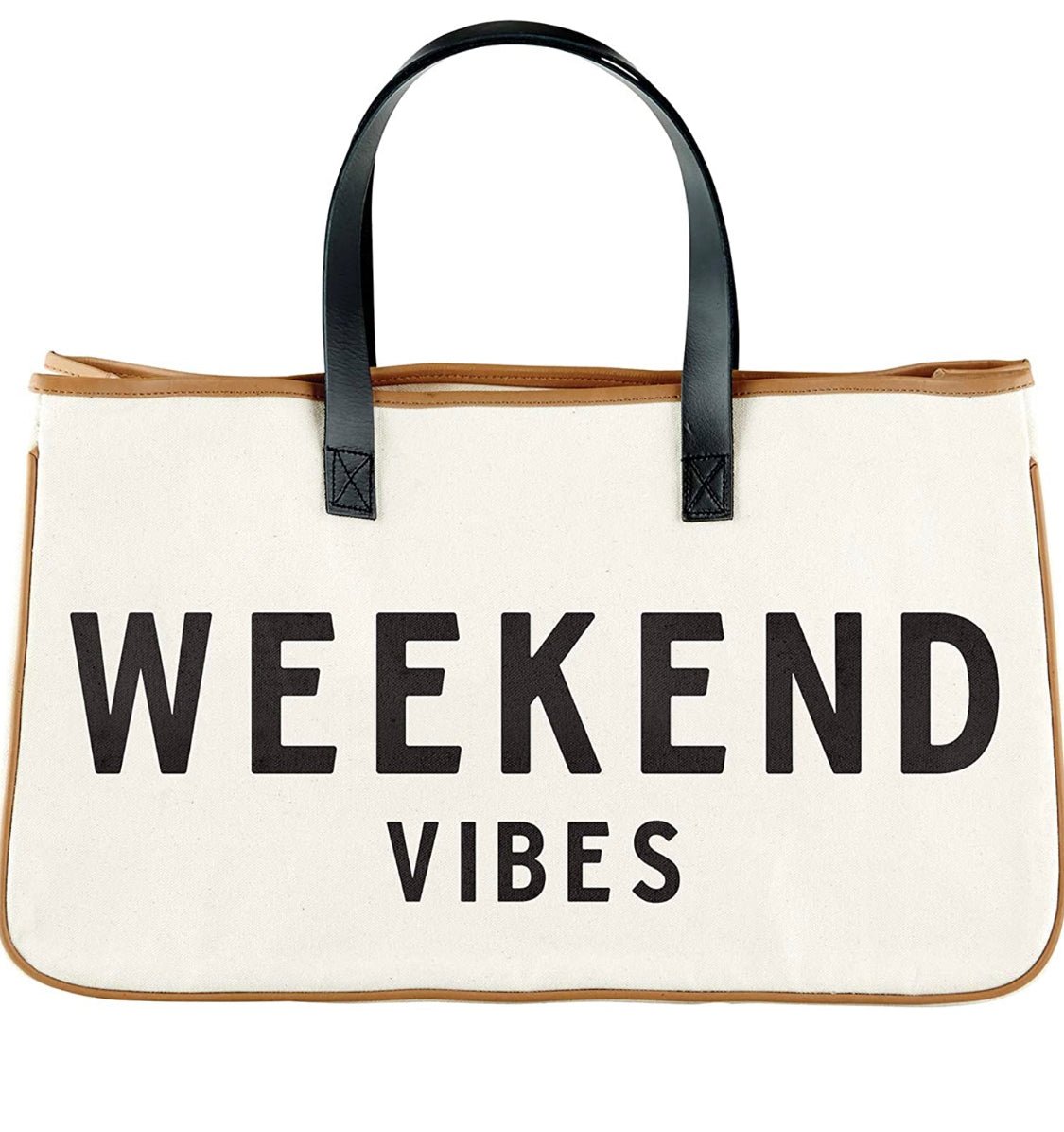 Weekend Vibes Canvas Tote - Hey Heifer Boutique