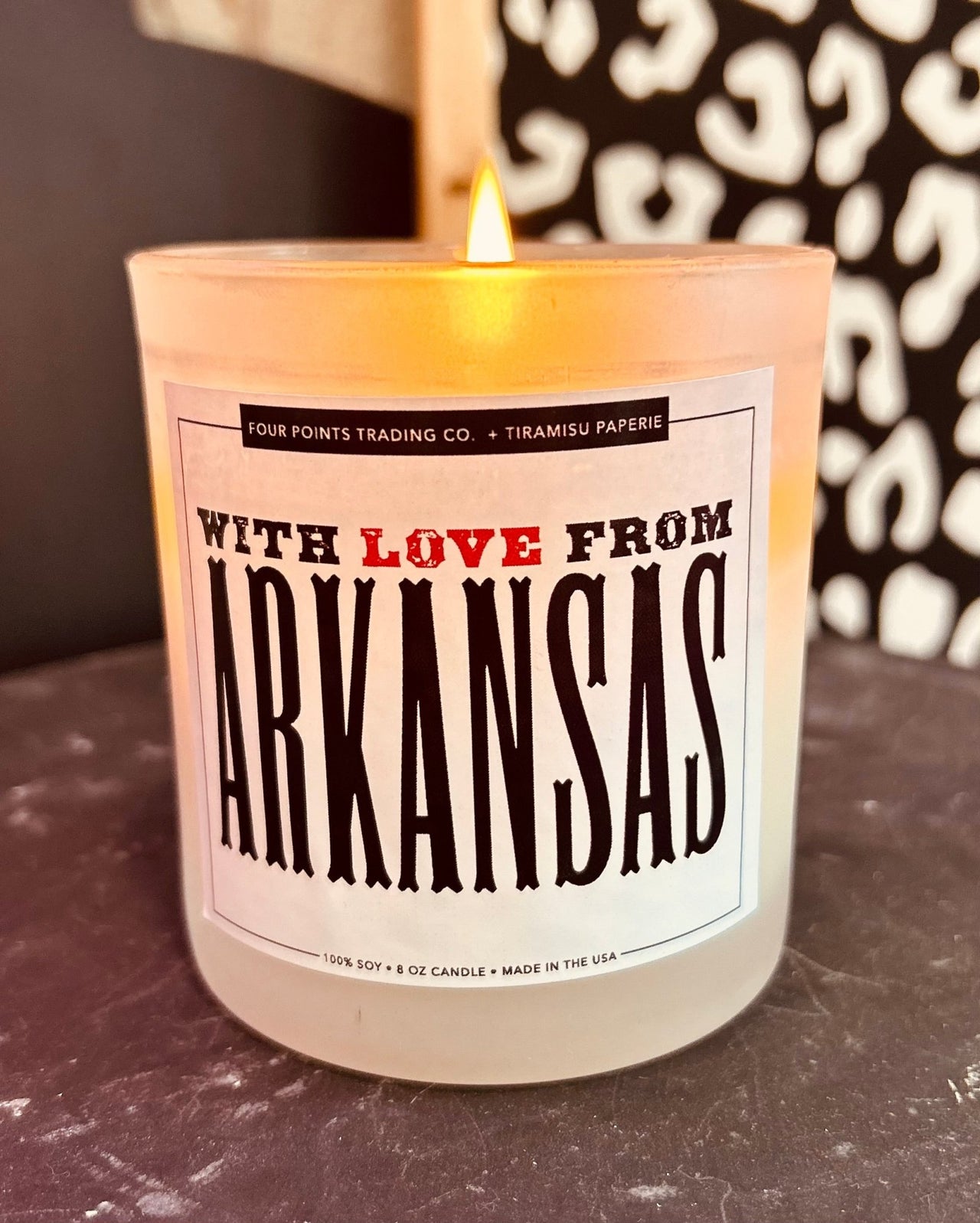 With Love From Arkansas Candle - Hey Heifer Boutique