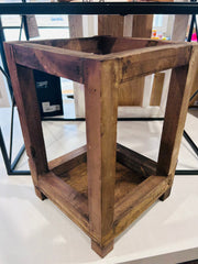 Wood Square Lantern Small - Hey Heifer Boutique