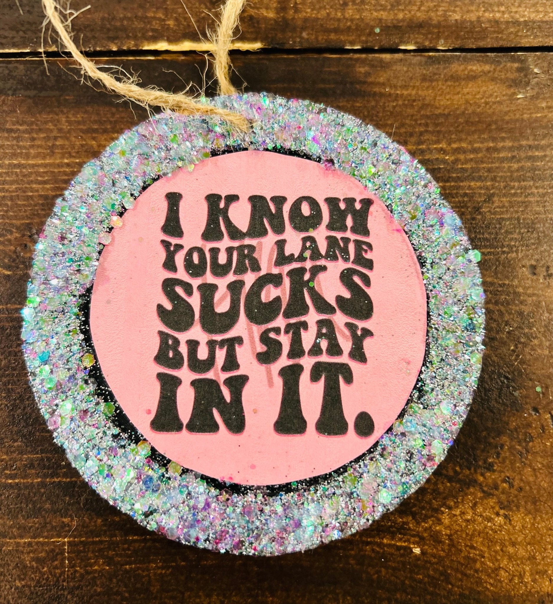 Your Lane Sucks Car Freshie (Leather) - Hey Heifer Boutique